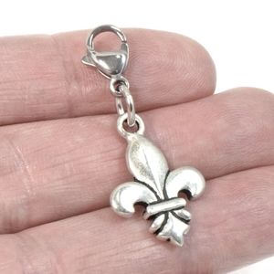 Clip On fleur de lis charms clipon planner